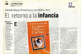 El retorno a la infancia  [artículo] Francisco Véjar.