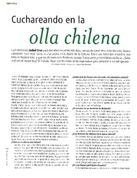 Cuchareando en la olla chilena (entrevista)  [artículo] Carola Solari.