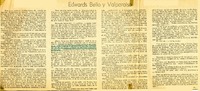 Edwards Bello y Valparaíso  [artículo] V.