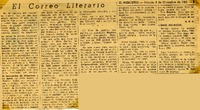 El correo literario  [artículo] H. P. V.