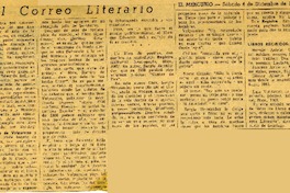 El correo literario  [artículo] H. P. V.