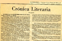 Memorias de una mujer irreverente  [artículo] Alone.