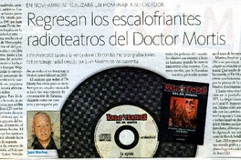 Regresan los escalofriantes radioteatros del Doctor Mortis  [artículo]
