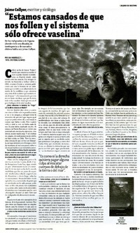 "Estamos cansados de que nos follen y el sistema sólo ofrece vaselina" (entrevista)  [artículo] Ana Rodríguez S.