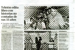 Teletòn edita libro con historias no contadas de sus 33 años  [artículo] Cristina Alzate.