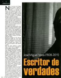 Escritor de verdades  [artículo].