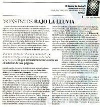 Monstruos bajo la lluvia  [artículo] Josè Promis.