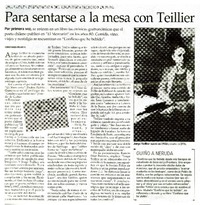 Para sentarse a la mesa con Teillier  [artículo] Constanza Rojas V.