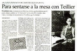 Para sentarse a la mesa con Teillier  [artículo] Constanza Rojas V.