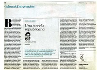 Una novela republicana  [artículo] Juan Manuel Vial.