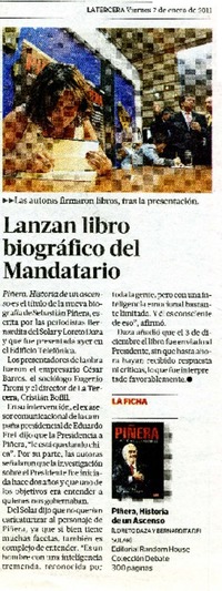 Lanzan libro biogràfico del mandatario  [artículo]