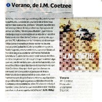 Verano, de J. M. Coetzee  [artículo] J. M. Vial.
