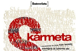 "Los jóvenes el Chile han tenido siempre el talento de agitar--" (entrevista)  [artículo] Fernando Donoso.