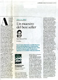 un maestro del best seller  [artículo] Juan Manuel Vial.