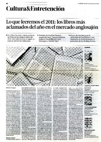Lo que leeremos el 2011, los libros màs aclamados del año en el mercado anglosajòn  [artículo] Roberto Careaga C.