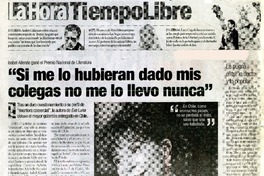 Isabel Allende ganò el Premio Nacional de Literatura  [artículo]