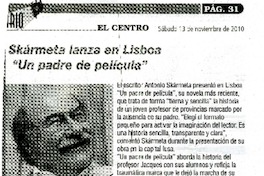 Skàrmeta lanza en Lisboa "un padre de pelìcula"  [artículo]