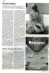 El anti turista  [artículo] Vicente Molina Foix.