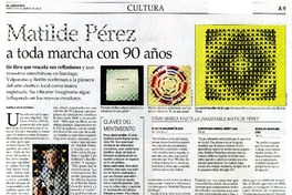 Matilde Pèrez a toda marcha con 90 años  [artículo] Daniela Silva Astorga.