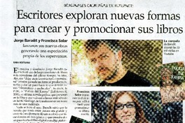 Escritores exploran nuevas formas para crear y promocionar sus libros  [artículo] Sara Bertrand.