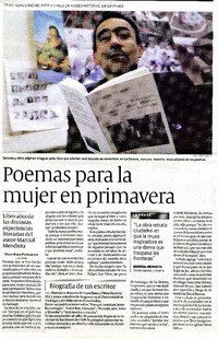 Poemas para la mujer en primavera  [artículo] Eliana Bravo Portocarrero.