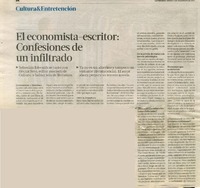 El economista-escritor (entrevista)  [artículo].