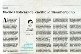 Buenas noticias del cuento letinoamericano  [artículo] Edmundo Paz Soldán.