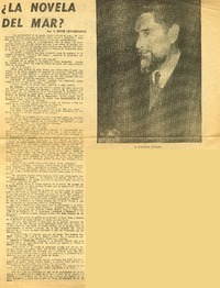 ¿La novela del mar? (entrevista)  [artículo] V. Reyes Covarrubias.