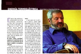 "En el país del Transantiago no se puede tener una planta nuclear" (entrevista)  [artículo] Rafael Fuentealba.