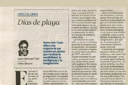 Días de playa  [artículo] Juna Manuel Vial.