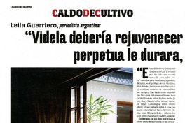"Videla debería rejuvenecer para que esa condena perpetua le durara, efectivamente, toda la vida" (entrevista)  [artículo] Vicente Undurraga.