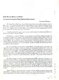 Luis Merino Reyes y la honra  [artículo] Theodoro Elssaca.