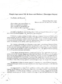 Ningún lugar para el sol de Annamaría Barbera  [artículo] Eduardo Baquedano Acuña.