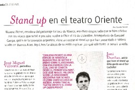 Stand up en el Teatro Oriente  [artículo] Carola Solari.