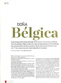 Doña Bélgica  [artículo] Yenny Cáceres.