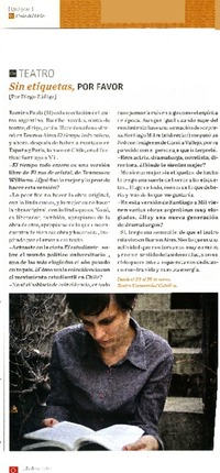 Sin etiquetas, por favor  [artículo] Diego Zúñiga.