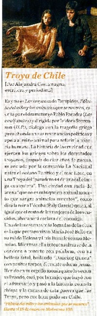 Troya de Chile  [artículo].