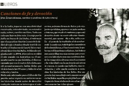 Canciones de fe y devoción  [artículo] Álvaro Bisama.