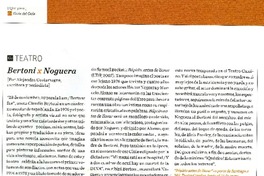 Bertoni X Noguera  [artículo] Alejandra Costamagna.