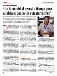 "La humanidad necesita tiempo para establecer contactos extraterrestres" (entrevista)  [artículo] Mario Rodríguez Órdenes.