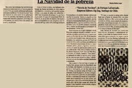 La navidad de la pobreza  [artículo] Marino Muñoz Lagos.
