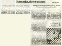 Personajes, sitios y gazapos  [artículo] Marino Muñoz Lagos.