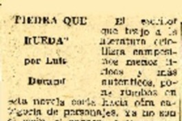 "Piedra que rueda".  [artículo] Januario Espinoza.