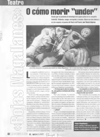 "Rojas Magallanes" o cómo morir "under"  [artículo] Rocío Lineros