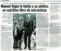 Manuel Rojas le habla a su público en nutritivo libro de entrevistas  [artículo] Rodrigo Castillo