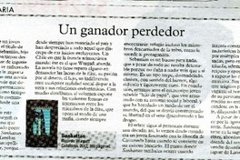 Un ganador perdedor  [artículo] Patricia Espinosa