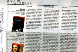 Suicidio  [artículo]