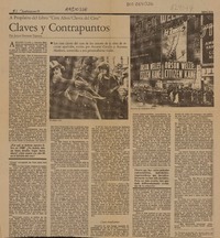 Claves y contrapuntos  [artículo] Arturo Fontaine Talavera.