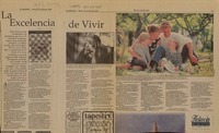 La Excelencia de vivir  [artículo] Ximena Chávez Velásquez.