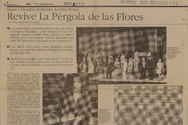 Revive la Pérgola de las Flores  [artículo] Maite Armendáriz Azcárate.